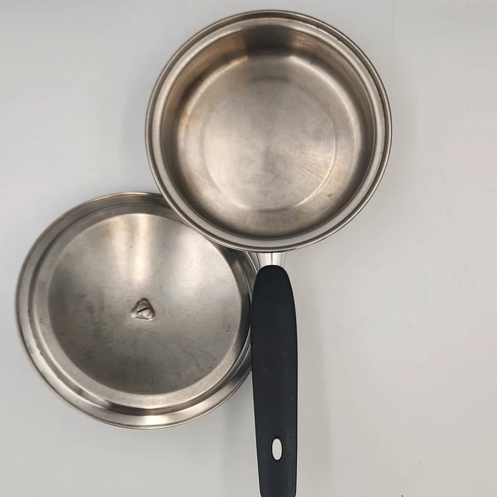Vintage Regal 3-Ply Stainless Steel Saucepan 1 Quart w/ Lid Made in USA Cookware